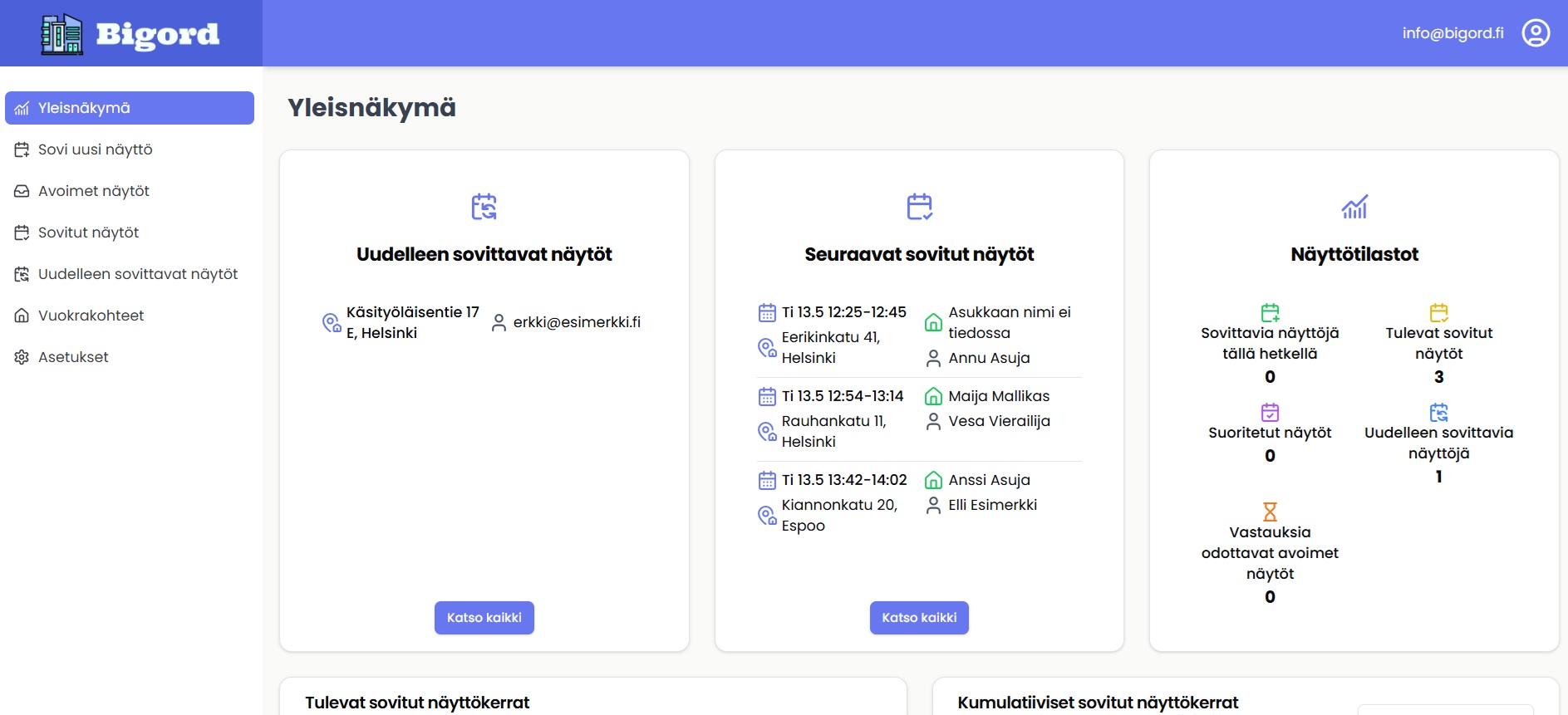 Kuva käyttöliittymästä